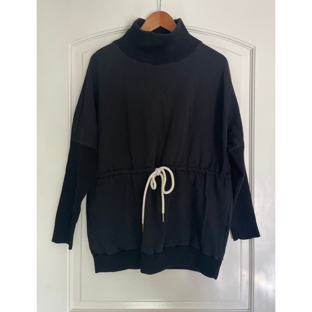Varley Women's Black Adelaine turtleneck Sweatshirt
